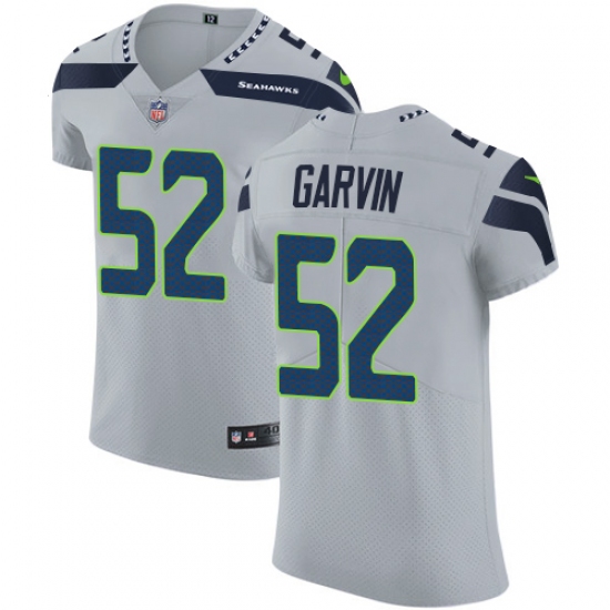 Men's Nike Seattle Seahawks #52 Terence Garvin Grey Alternate Vapor Untouchable Elite Player NFL Jersey - Ujersey
