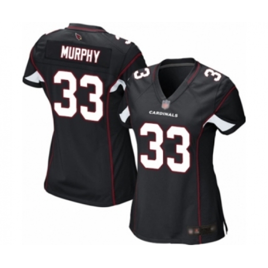 Women's Arizona Cardinals #33 Byron Murphy Game Black Alternate Football Jersey - Ujersey