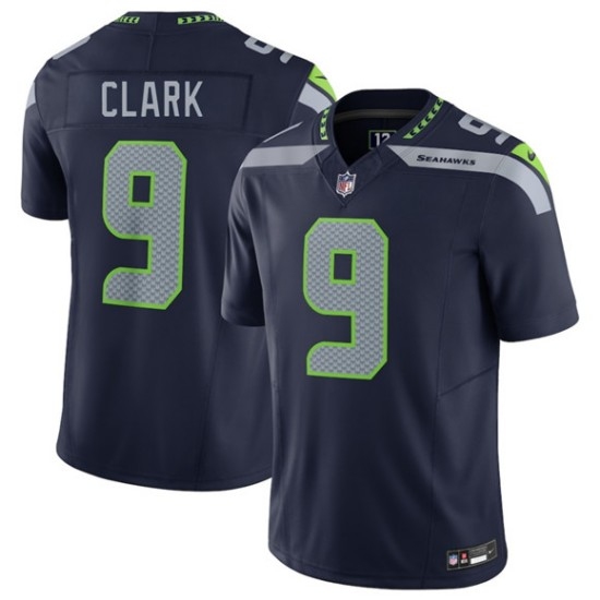 Men's Seattle Seahawks #9 Bud Clark Navy 2026 Draft F.U.S.E. Vapor Untouchable Limited Football Stitched Jersey - Ujersey