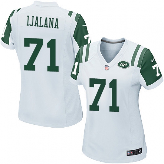 Women's Nike New York Jets #71 Ben Ijalana Game White NFL Jersey - Ujersey