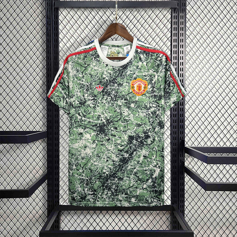 Manchester United x Stone Roses Icon Pre-Match Football Jersey Shirt 2024/25 - U-jersey