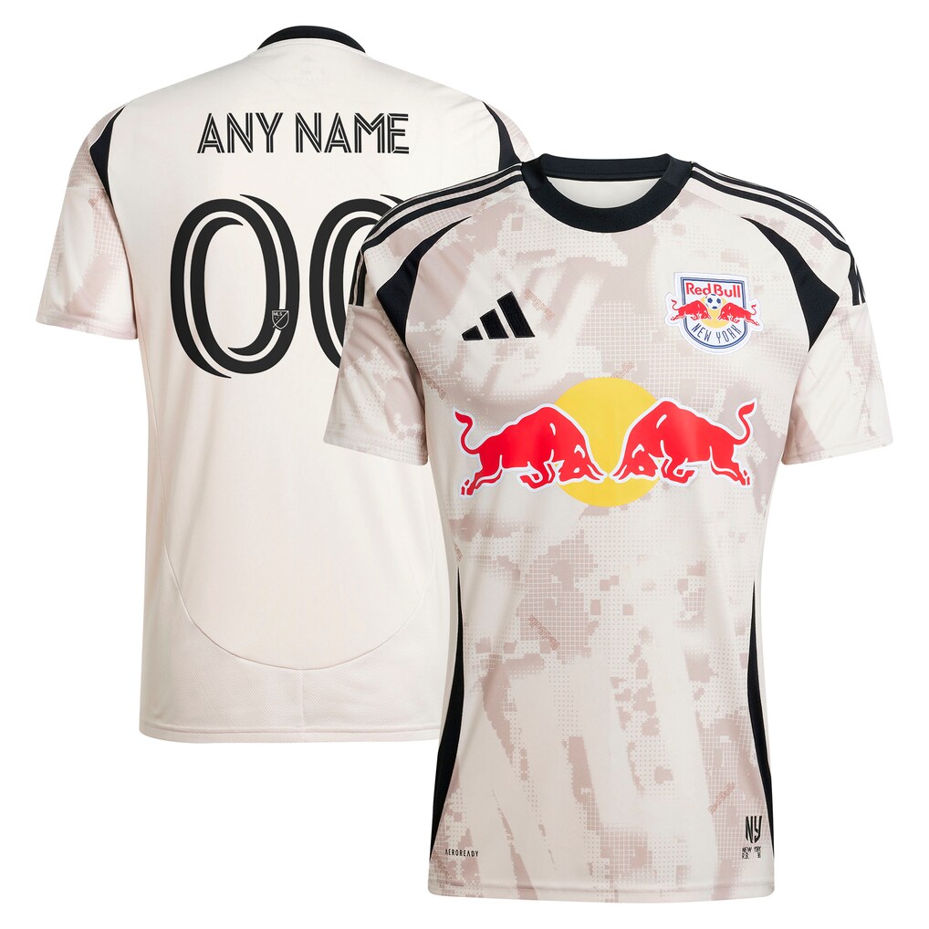 Men's New York Red Bulls adidas Tan 2025 Stone Kit Replica Custom Jersey - Ujersey