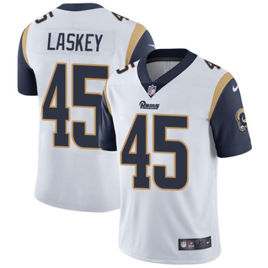 Youth Nike Los Angeles Rams #45 Zach Laskey White Vapor Untouchable Limited Player NFL Jersey - Ujersey