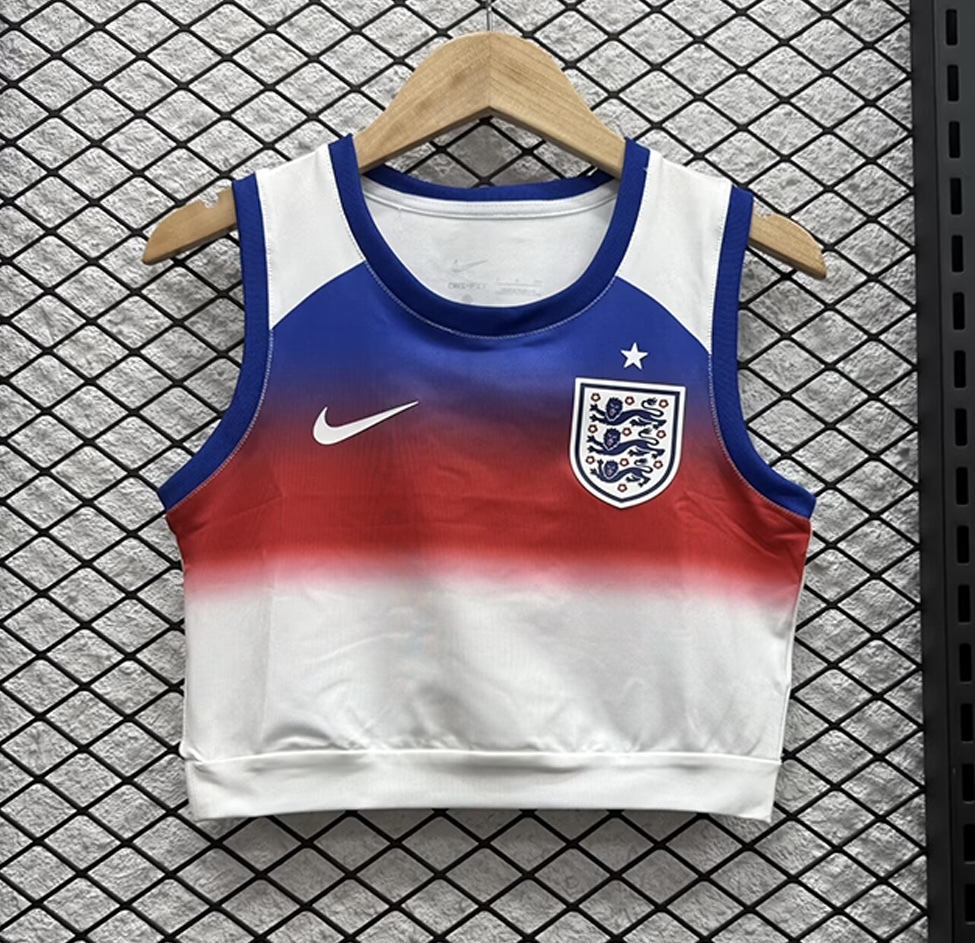 England Soccer Jersey Home Women's Vest 2025 - U-jersey