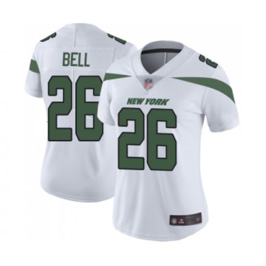 Women's New York Jets #26 Le Veon Bell White Vapor Untouchable Limited Player Football Jersey - Ujersey