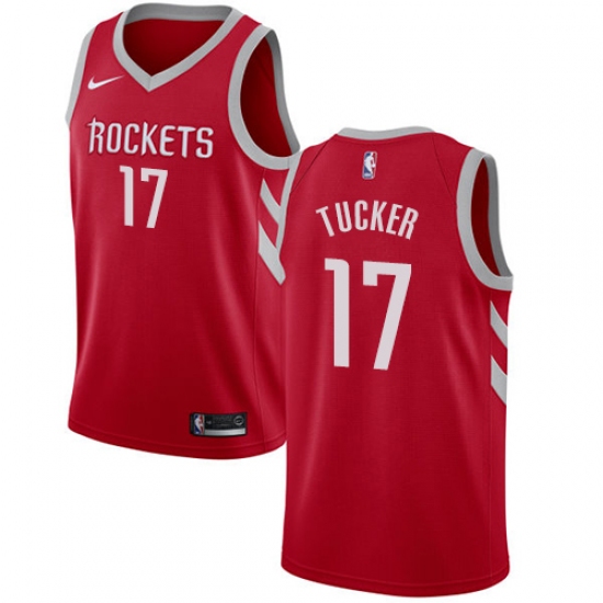 Youth Nike Houston Rockets #17 PJ Tucker Swingman Red NBA Jersey - Icon Edition - Ujersey