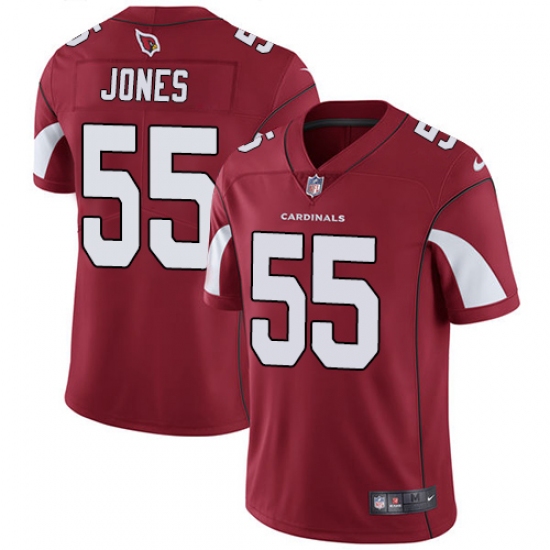 Men's Nike Arizona Cardinals #55 Chandler Jones Red Team Color Vapor Untouchable Limited Player NFL Jersey - Ujersey