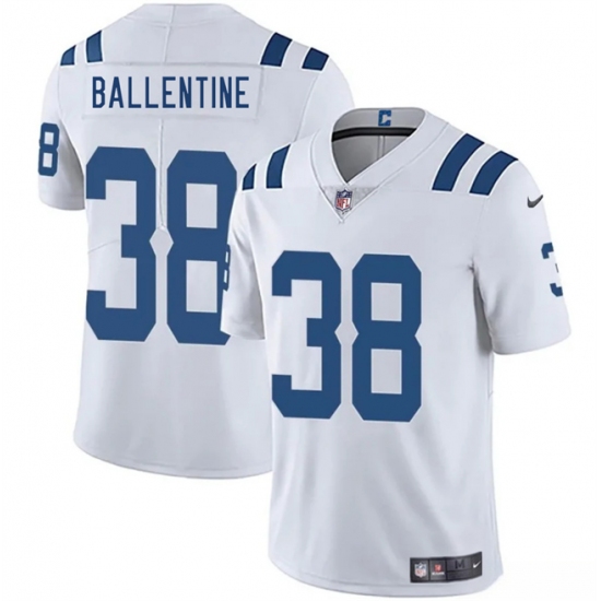 Men's Indianapolis Colts #38 Corey Ballentine White 2025 Vapor Limited Football Stitched Jersey - Ujersey