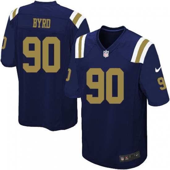 Men's Nike New York Jets #90 Dennis Byrd Limited Navy Blue Alternate NFL Jersey - Ujersey