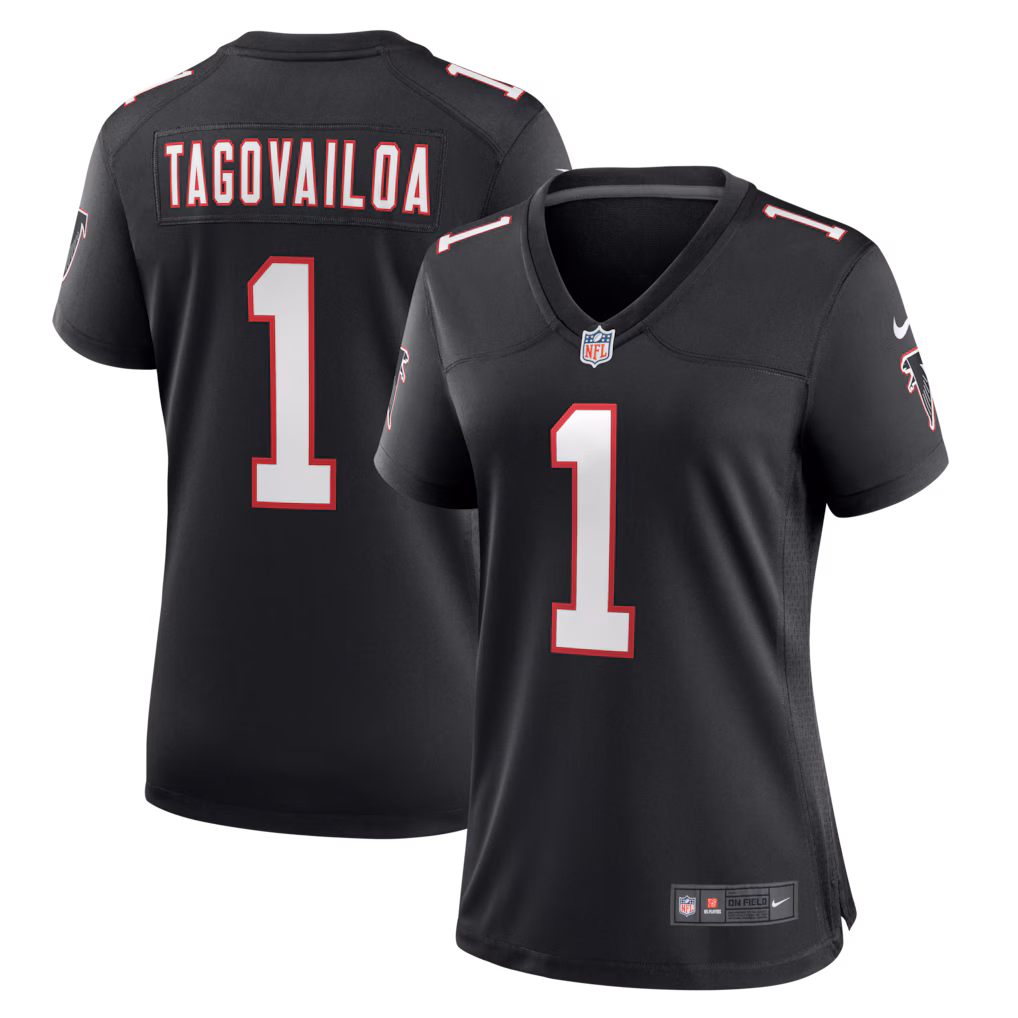 Women's Atlanta Falcons Tua Tagovailoa Nike Black Alternate Game Jersey - Vujersey Los Angeles Rams