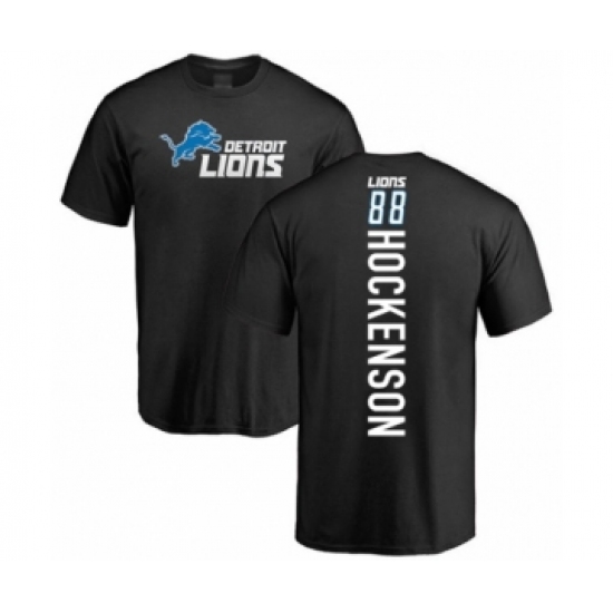 Football Detroit Lions #88 T.J. Hockenson Black Backer T-Shirt - Ujersey