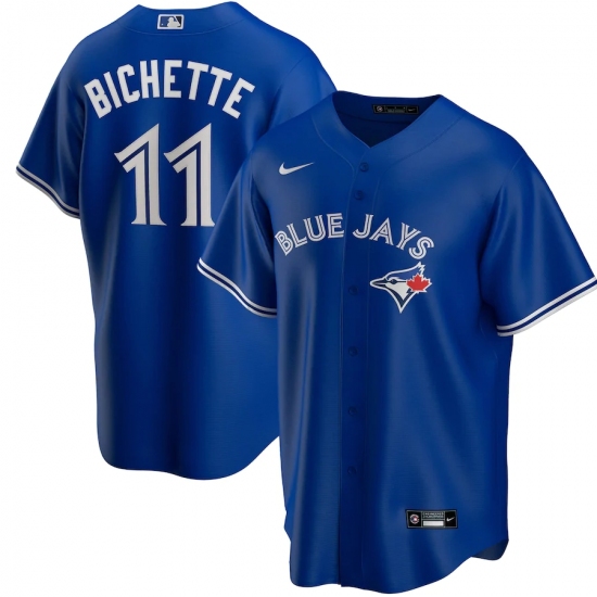 Men's Toronto Blue Jays #11 Bo Bichette Nike Royal Alternate 2020 Replica Player Jersey - Ujersey