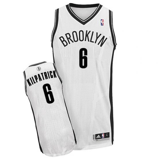 Men's Adidas Brooklyn Nets #6 Sean Kilpatrick Authentic White Home NBA Jersey - Ujersey