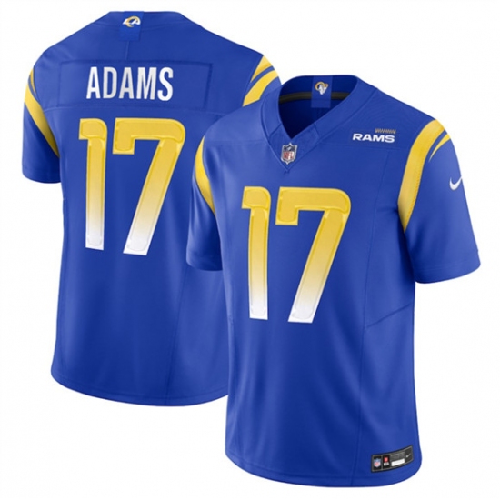 Men's Los Angeles Rams #17 Davante Adams Blue 2024 F.U.S.E. Vapor Untouchable Limited Football Stitched Jersey - Ujersey
