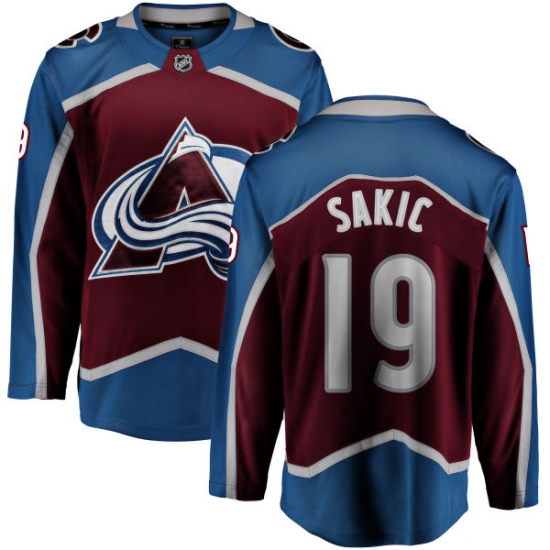 Men's Colorado Avalanche #19 Joe Sakic Fanatics Branded Maroon Home Breakaway NHL Jersey - Ujersey