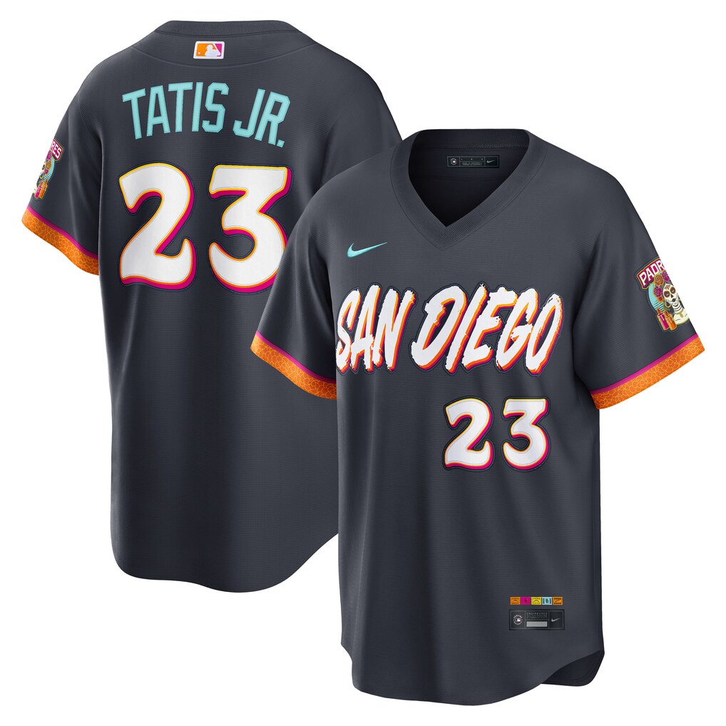 Men's San Diego Padres Fernando Tatis Jr. Nike Obsidian 2026 City Connect Stadium Jersey - ujerseystore