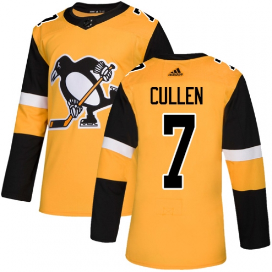 Youth Adidas Pittsburgh Penguins #7 Matt Cullen Authentic Gold Alternate NHL Jersey - Ujersey
