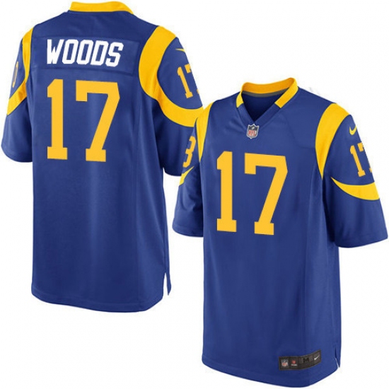 Men's Nike Los Angeles Rams #17 Robert Woods Game Royal Blue Alternate NFL Jersey - Ujersey