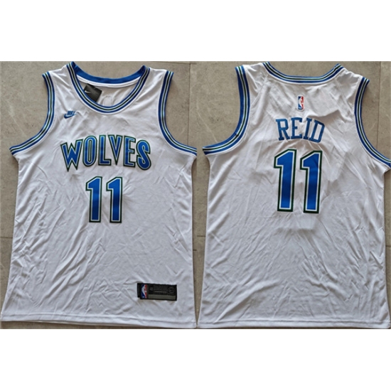 Men's Minnesota Timberwolves #11 Naz Reid White Stitched Jersey - Ujersey