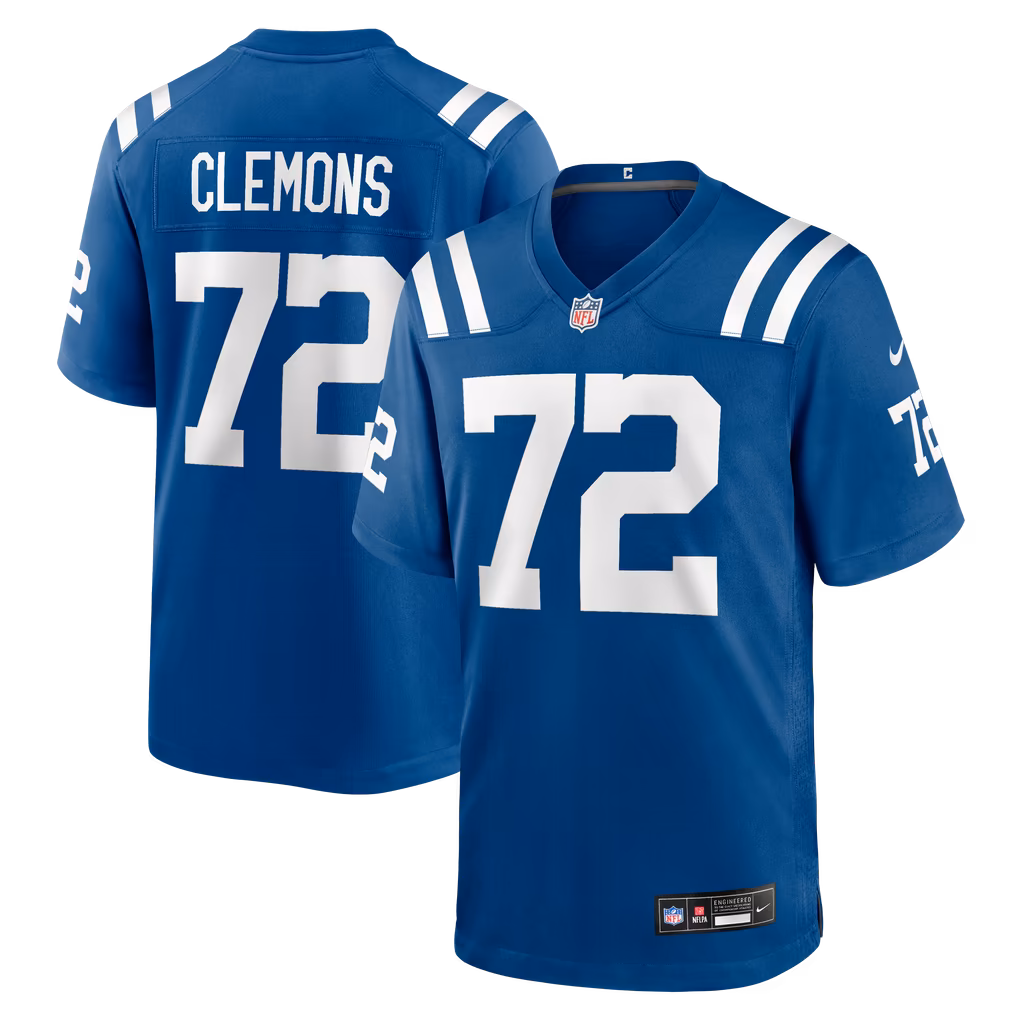 Men's Indianapolis Colts Micheal Clemons Nike Royal Team Game Jersey - Ujersey