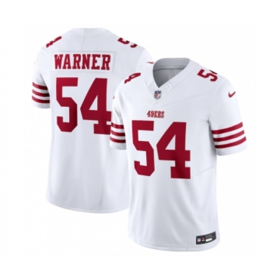 Men's Nike San Francisco 49ers #54 Fred Warner White 2023 F.U.S.E. Vapor Untouchable Limited Stitched Football Jersey - Ujersey