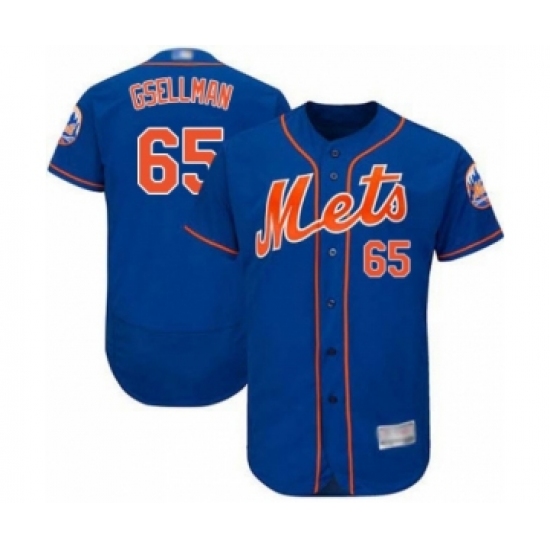 Men's New York Mets #65 Robert Gsellman Royal Blue Alternate Flex Base Authentic Collection Baseball Player Jersey - Ujersey