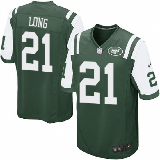 Men's Nike New York Jets #61 Spencer Long Game Green Team Color NFL Jersey - Ujersey
