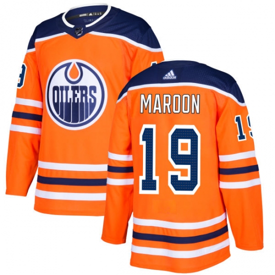 Youth Adidas Edmonton Oilers #19 Patrick Maroon Authentic Orange Home NHL Jersey - Ujersey