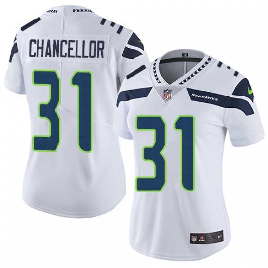 Women's Nike Seattle Seahawks #31 Kam Chancellor Elite White NFL Jersey - Ujersey