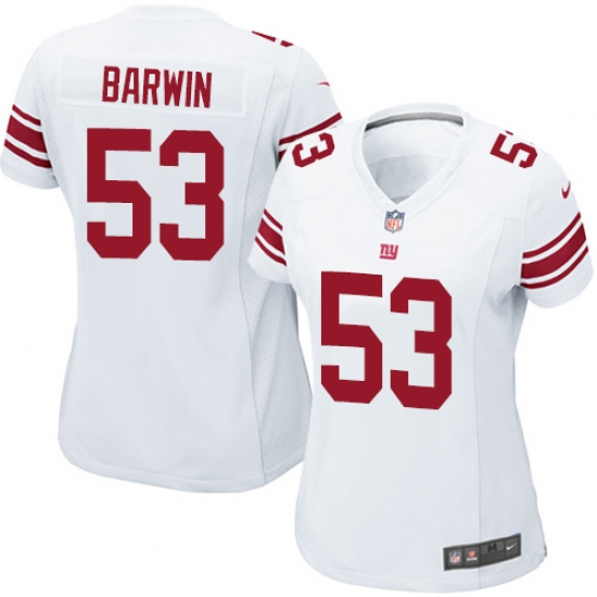 Women's Nike New York Giants #53 Connor Barwin Game White NFL Jersey - Ujersey
