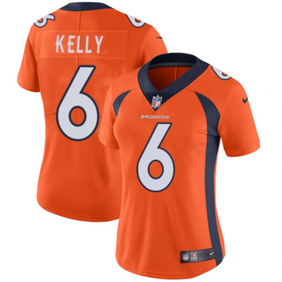 Women's Nike Denver Broncos #6 Chad Kelly Orange Team Color Vapor Untouchable Limited Player NFL Jersey - Ujersey