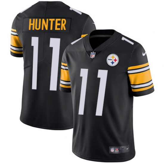 Youth Nike Pittsburgh Steelers #11 Justin Hunter Black Team Color Vapor Untouchable Limited Player NFL Jersey - Ujersey