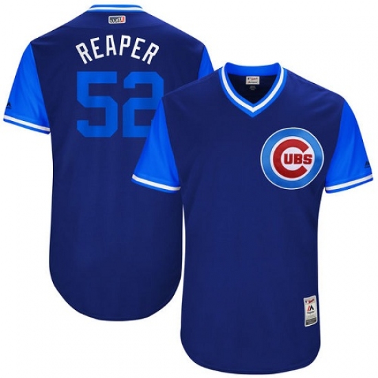 Men's Majestic Chicago Cubs #52 Justin Grimm 