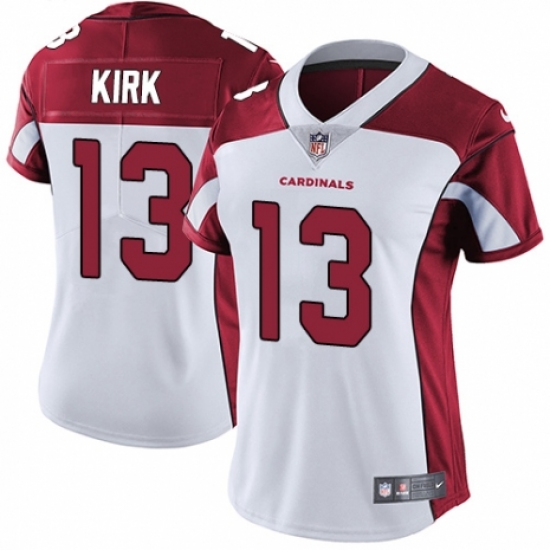 Women's Nike Arizona Cardinals #13 Christian Kirk White Vapor Untouchable Elite Player NFL Jersey - Ujersey