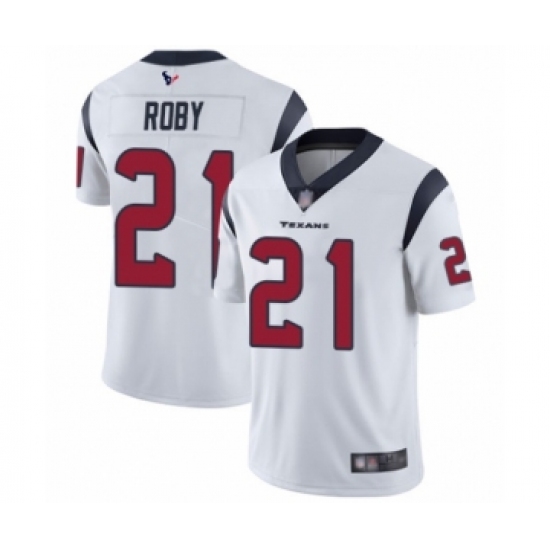 Men's Houston Texans #21 Bradley Roby White Vapor Untouchable Limited Player Football Jersey - Ujersey