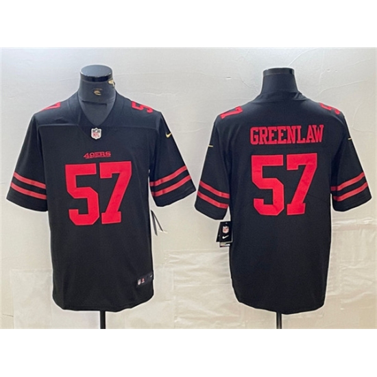 Men's San Francisco 49ers #57 Dre Greenlaw Black Vapor Untouchable Limited Stitched Jersey - Ujersey