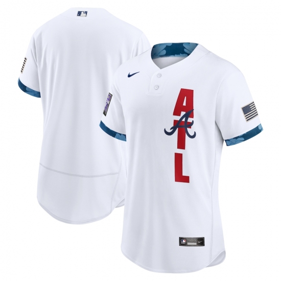 Men's Atlanta Braves Blank Nike White 2021 MLB All-Star Game Authentic Jersey - Ujersey
