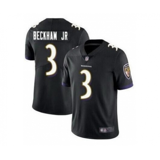 Nike Baltimore Ravens #3 Odell Beckham Jr Black Vapor Untouchable Limited Jersey - Ujersey