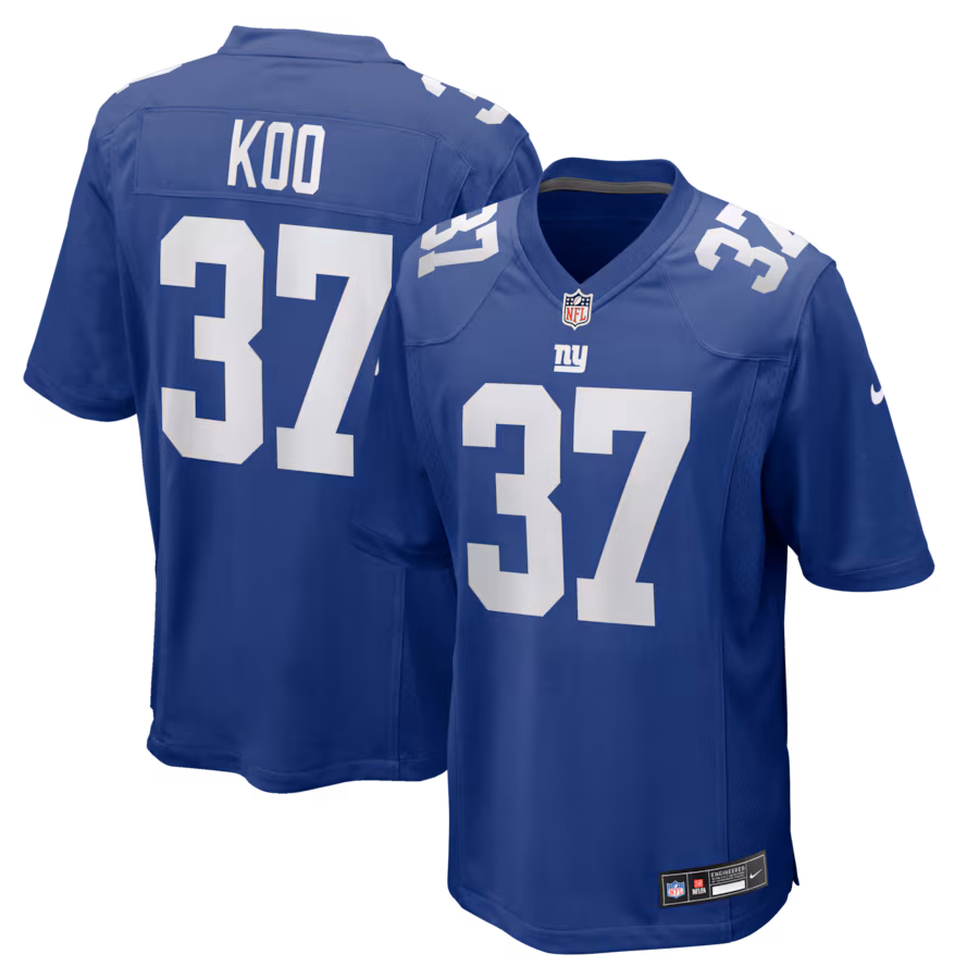 Men's New York Giants Younghoe Koo Nike Royal Team Game Jersey - Ujersey