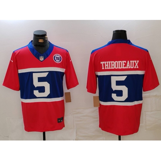 Men's New York Giants #5 Kayvon Thibodeaux Limited Red Alternate FUSE Team Vapor Jersey - Ujersey