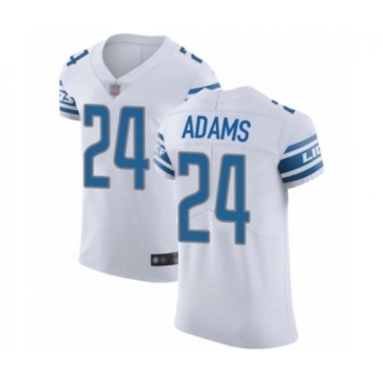 Men's Detroit Lions #24 Andrew Adams White Vapor Untouchable Elite Player Football Jersey - Ujersey