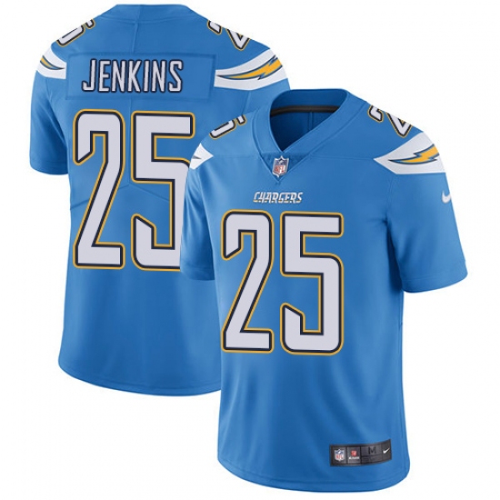 Men's Nike Los Angeles Chargers #25 Rayshawn Jenkins Electric Blue Alternate Vapor Untouchable Limited Player NFL Jersey - Ujersey