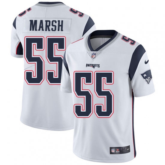 Youth Nike New England Patriots #55 Cassius Marsh White Vapor Untouchable Limited Player NFL Jersey - Ujersey