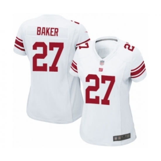Women's New York Giants #27 Deandre Baker Game White Football Jersey - Ujersey