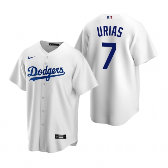 Men's Nike Los Angeles Dodgers #7 Julio Urias White Home Stitched Baseball Jersey - Ujersey