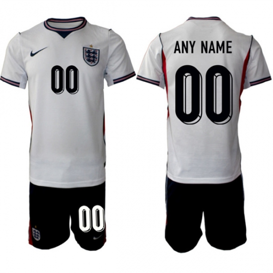 Men's England Custom 2026 White Home Soccer Jersey Suit - Ujersey