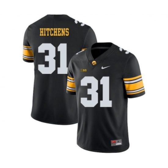 Iowa Hawkeyes 31 Anthony Hitchens Black College Football Jersey - Ujersey