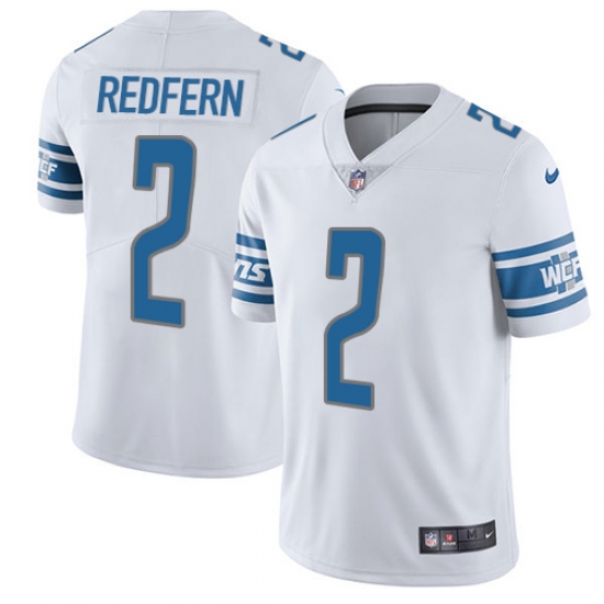 Youth Nike Detroit Lions #2 Kasey Redfern White Vapor Untouchable Elite Player NFL Jersey - Ujersey