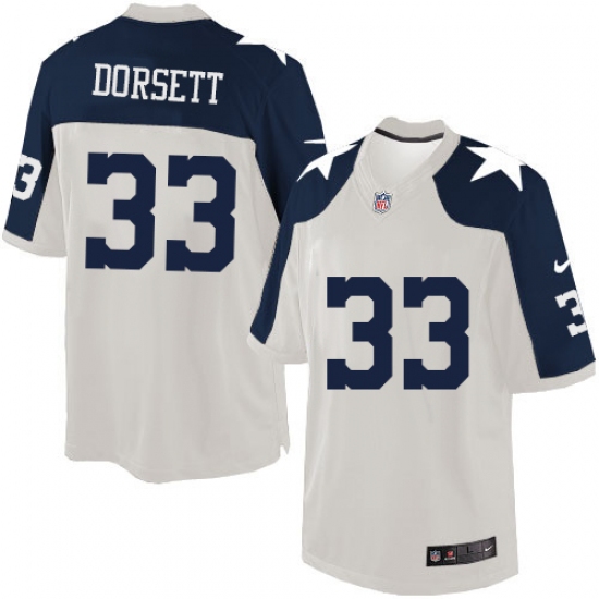 Men's Nike Dallas Cowboys #33 Tony Dorsett Limited White Throwback Alternate NFL Jersey - Ujersey