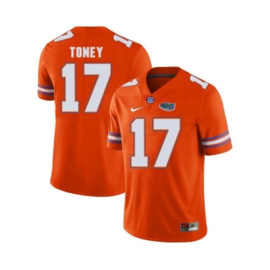 Florida Gators 17 Kadarius Toney Orange College Football Jersey - Ujersey